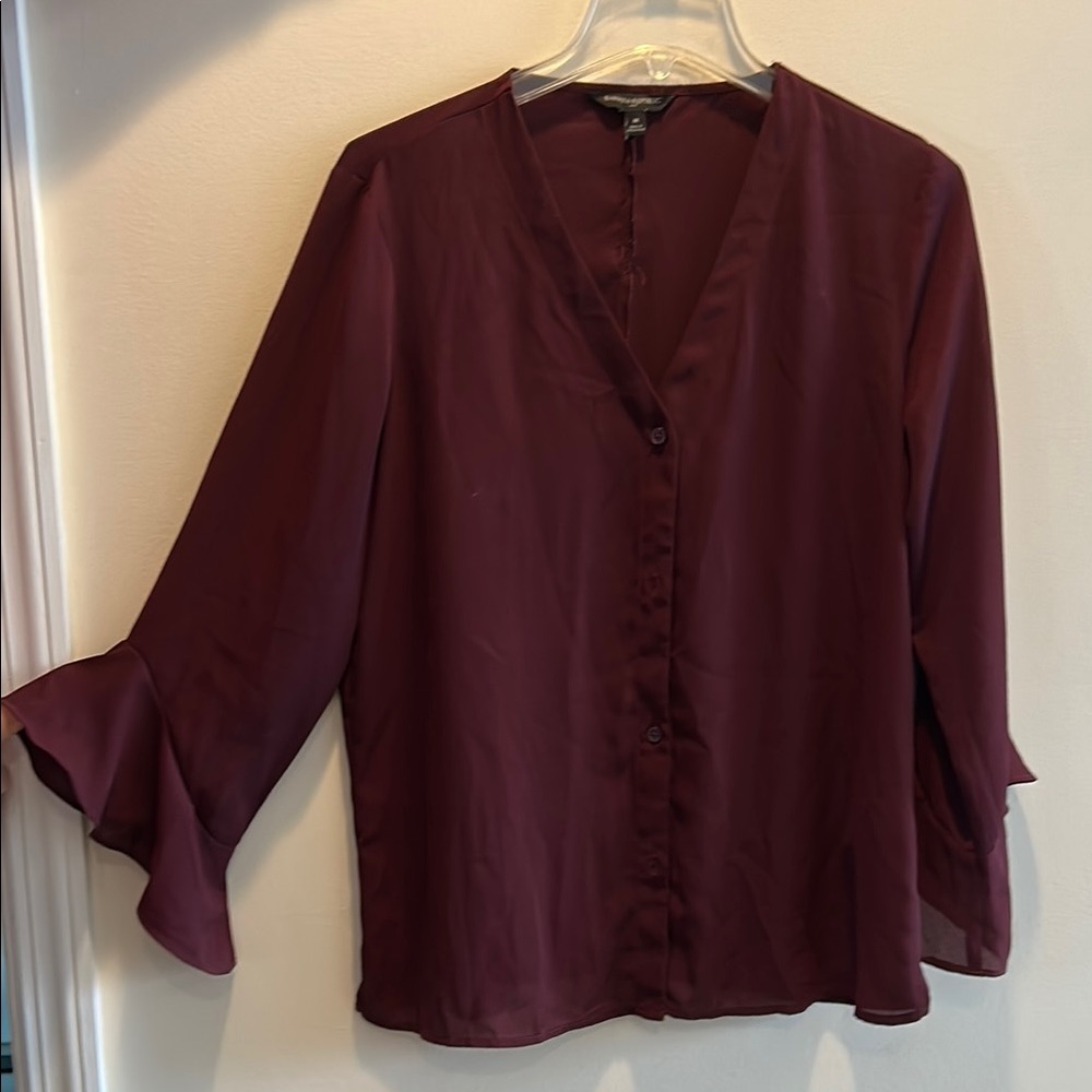 Women's Burgundy Blouse